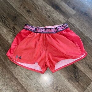 Under Armour Women's Vibrant Red Athletic Shorts